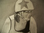 Detail of "Skatelyn in Charcoal"